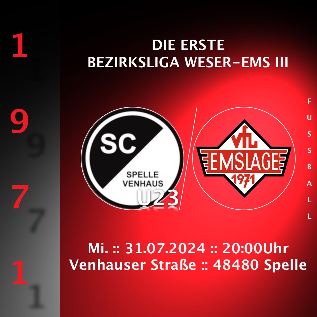 SCSV vs VfL I | 31. 07.2024 | 20:00Uhr