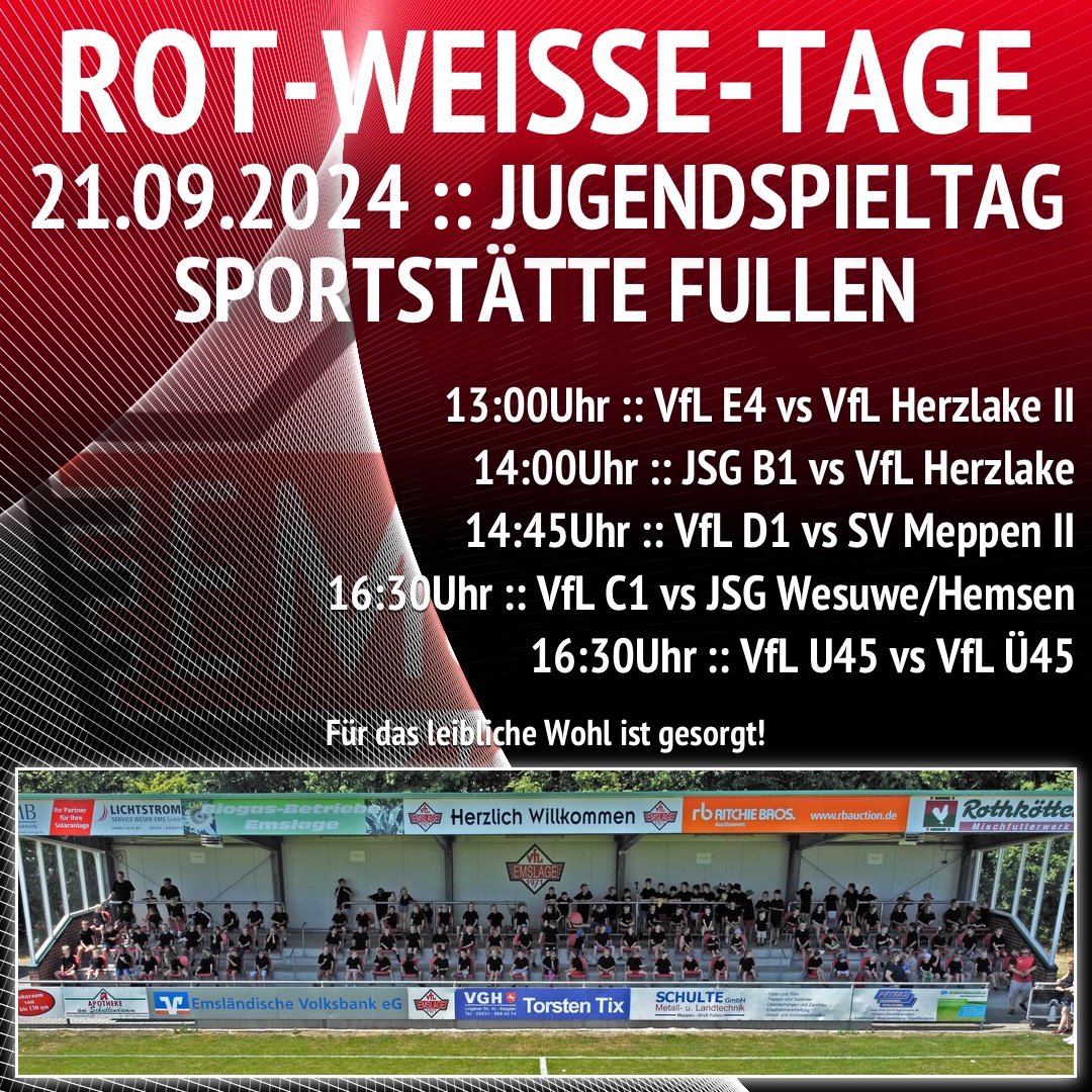 Rot-Weisse-Tage | Jugendspieltag | 21.09.2024