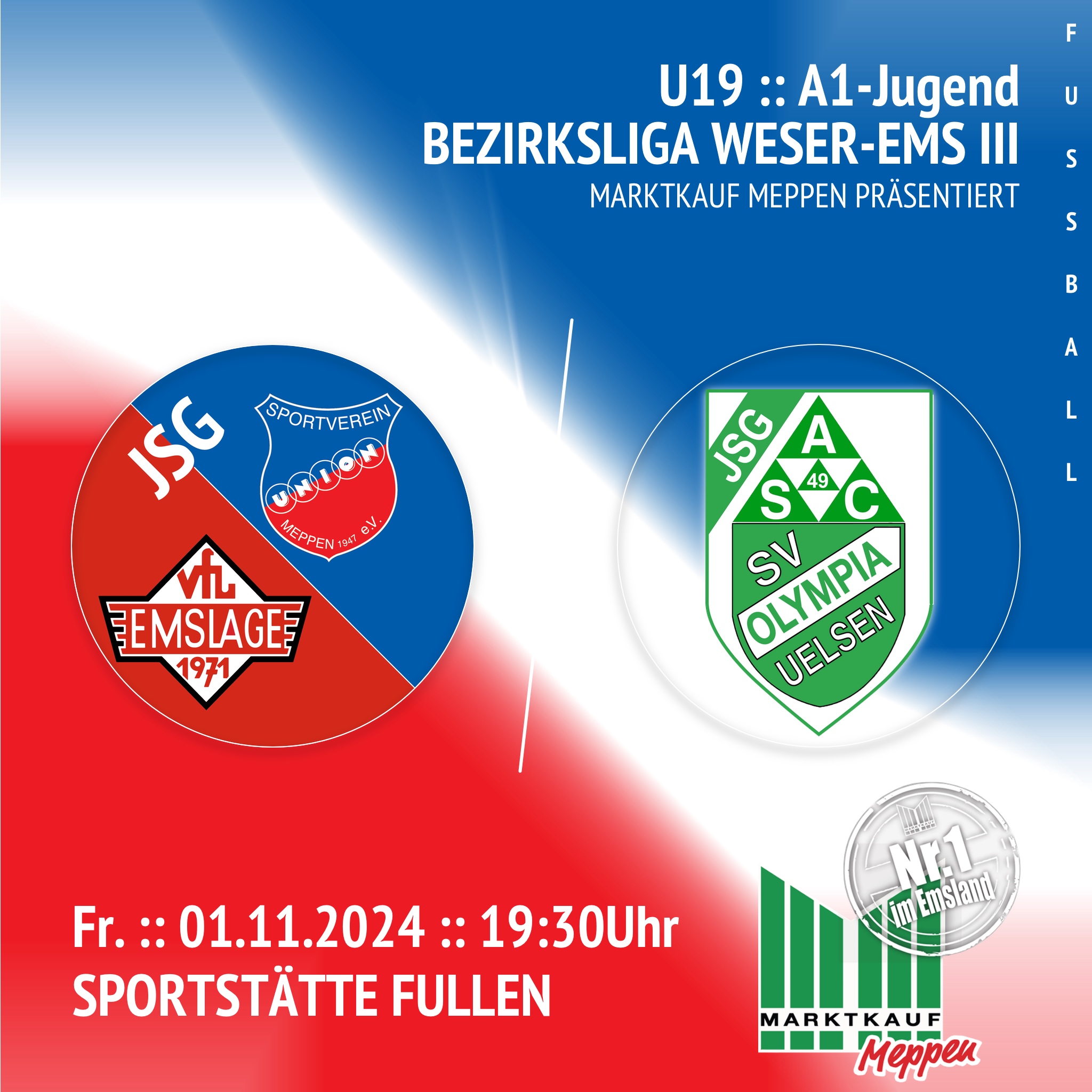 JSG A1 vs JSG ASC/Uelsen | 01.11.2024 | 19:30Uhr